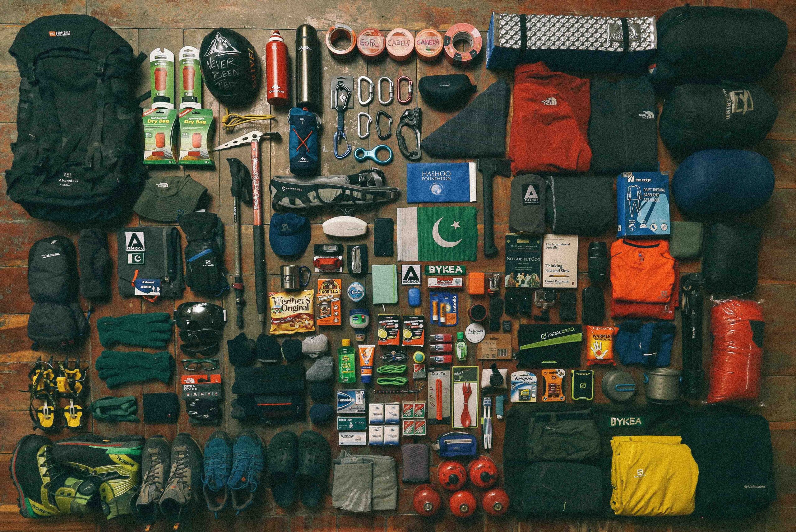 travel backpack packing list